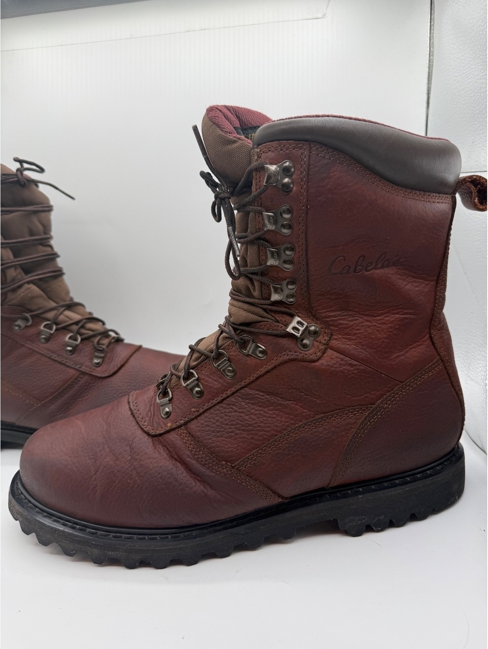 Cabela's iron ridge 800 Leather Insulated Hiking Boots gore Tex Thinsulate Ultra